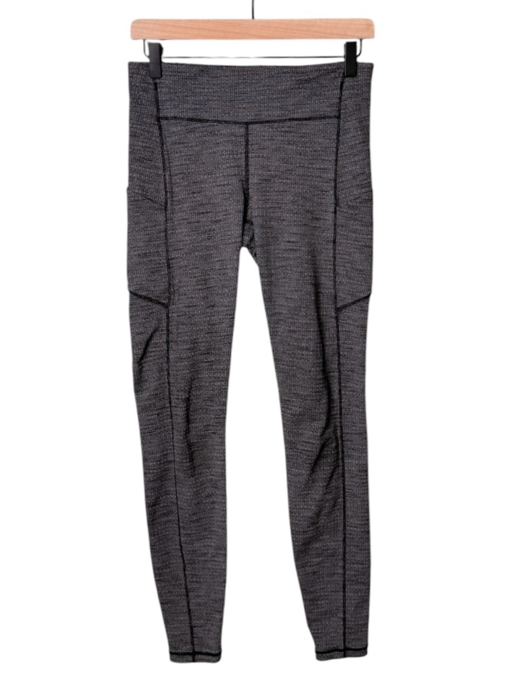 Lululemon Speed Up MR Tight Leggings Full On Luxtreme Grey Herringbone Size 8‎